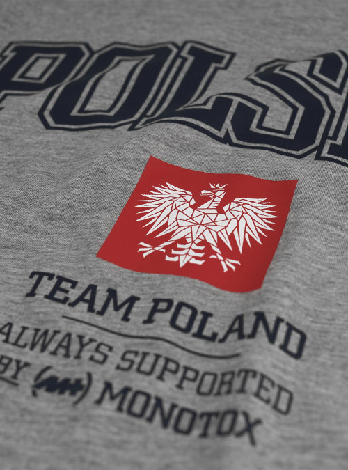 Monotox :: Koszulka Team Poland College - Grey Melange