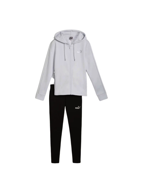 Puma Metallic Tracksuit FL Silver M 68304642