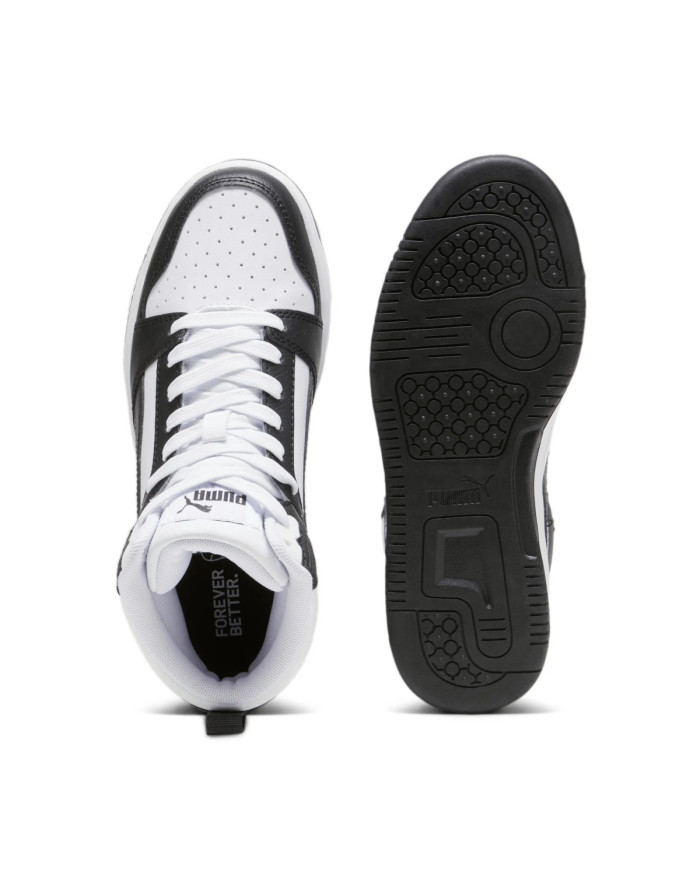 Puma Rebound V6 Mid Jr Białe Sneakersy – Kup Online