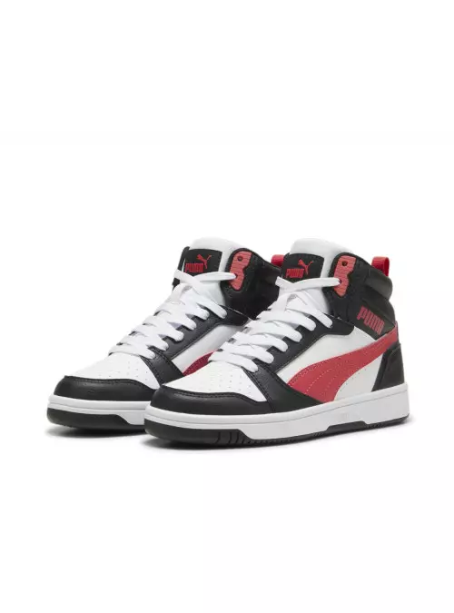 Puma Junior Sneakersy Rebound V6 Mid Jr Stylowe - Czarne