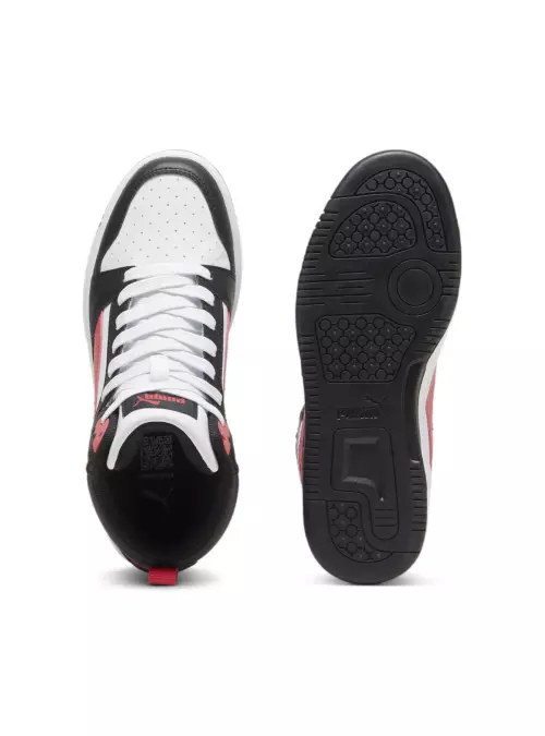 Puma Junior Sneakersy Rebound V6 Mid Jr Stylowe - Czarne