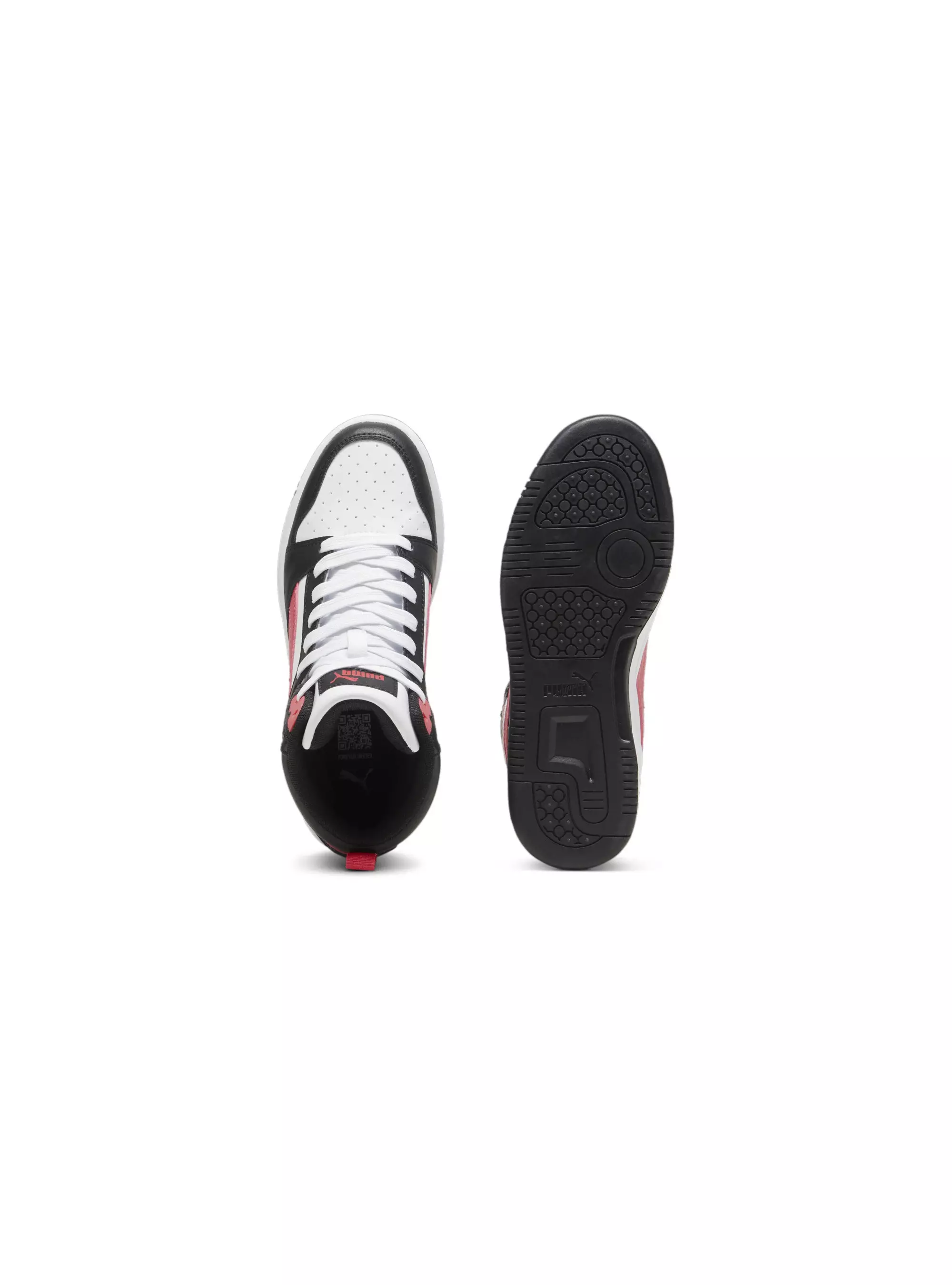 Puma Junior Sneakersy Rebound V6 Mid Jr Stylowe - Czarne