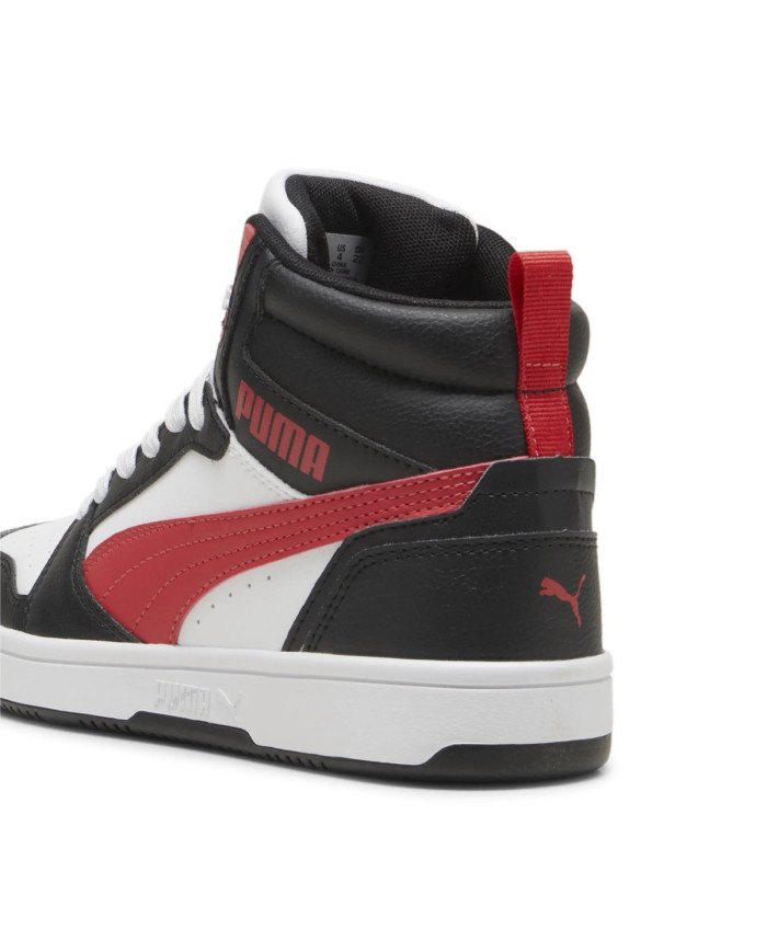 Puma Junior Sneakersy Rebound V6 Mid Jr Stylowe - Czarne