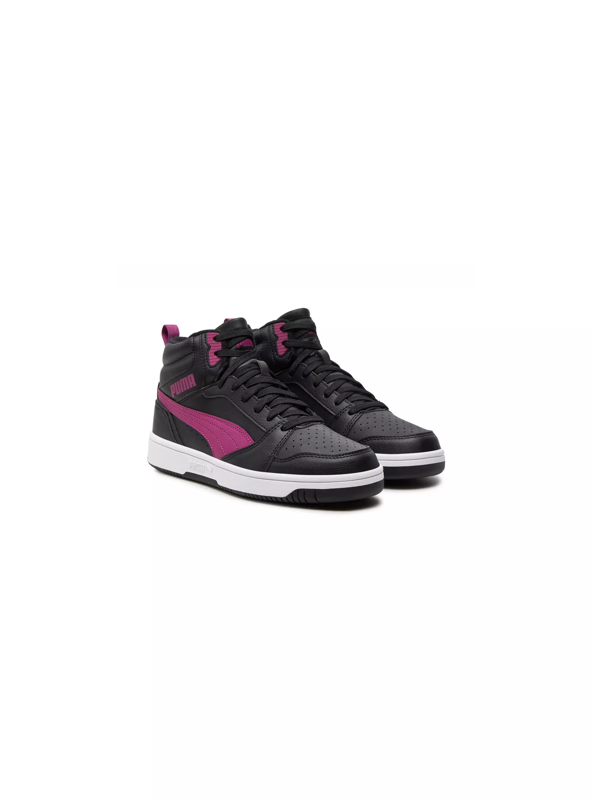 Puma Junior Buty Rebound V6 Mid WTR J Zimowe - Czarne