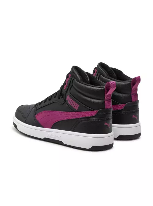 Puma Junior Buty Rebound V6 Mid WTR J Zimowe - Czarne
