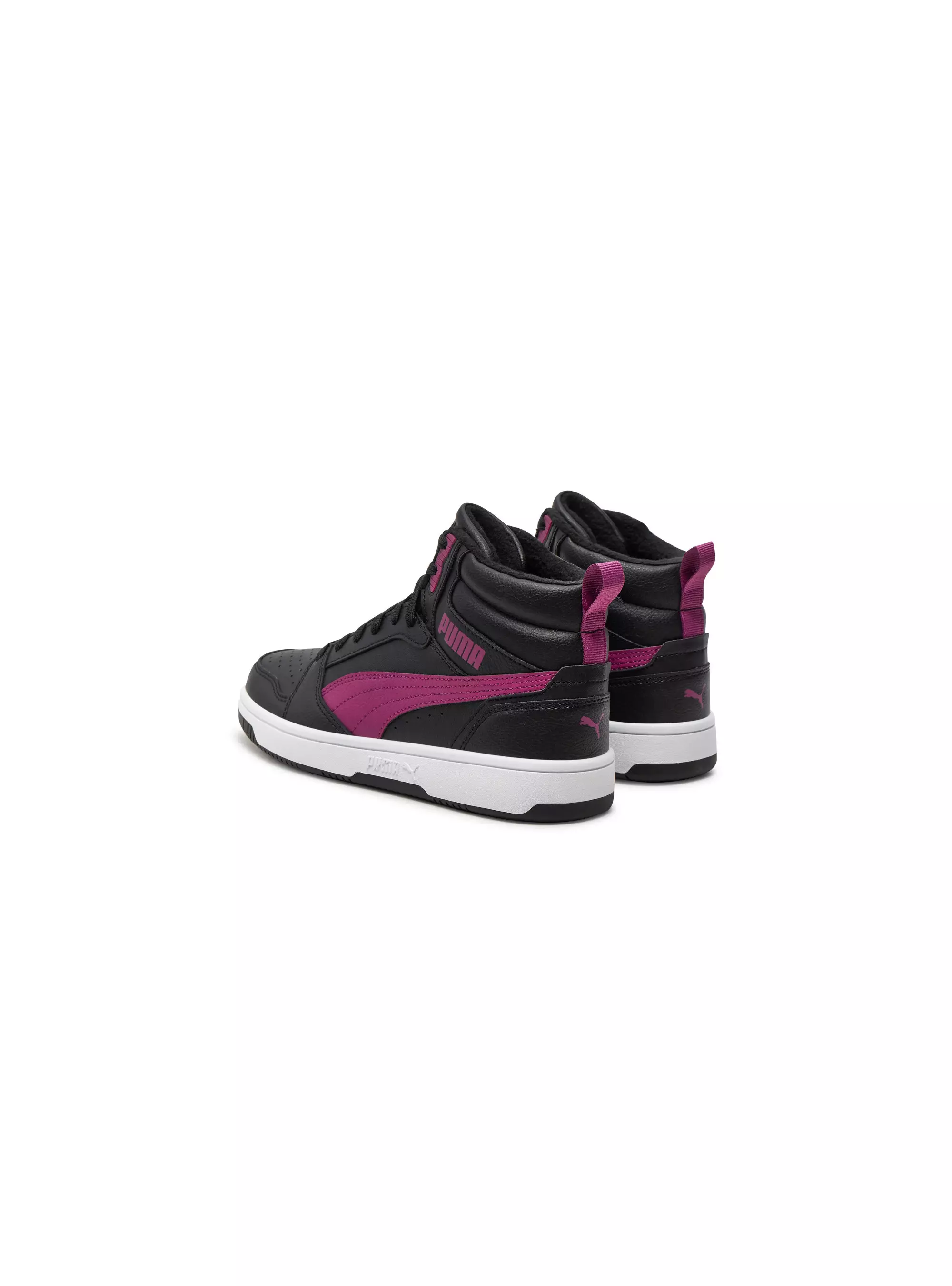Puma Junior Buty Rebound V6 Mid WTR J Zimowe - Czarne
