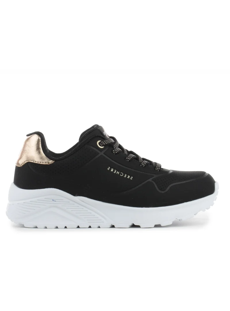 Skechers Damskie Sneakersy Uno Lite - Czarne | Klasyka