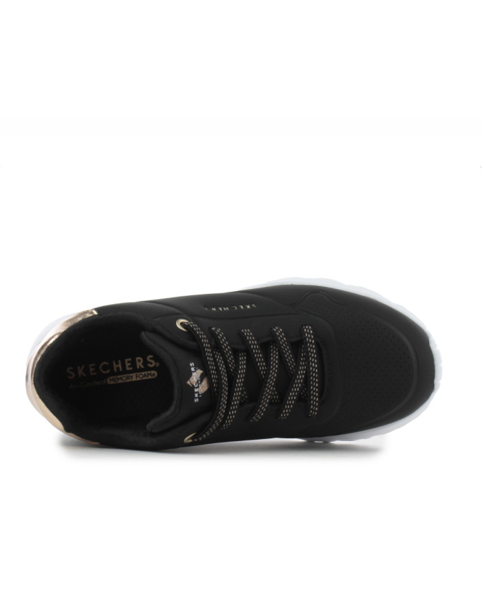 Skechers Damskie Sneakersy Uno Lite - Czarne | Klasyka
