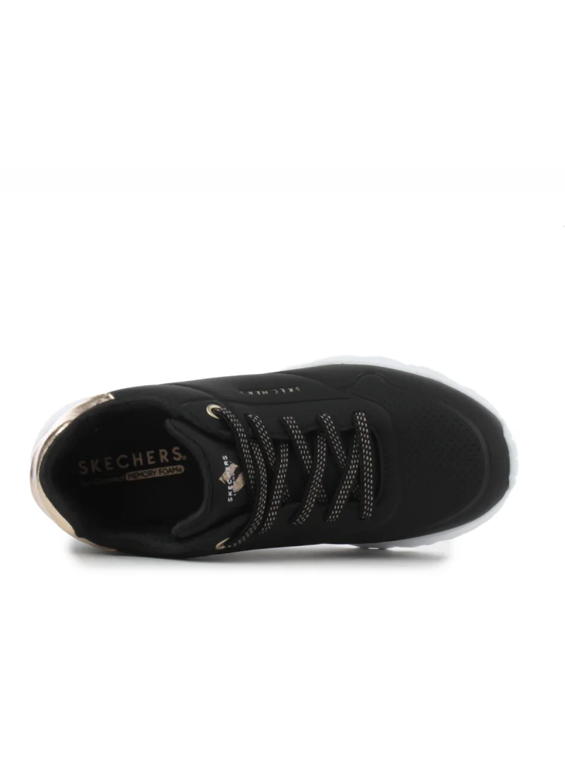 Skechers Damskie Sneakersy Uno Lite - Czarne | Klasyka