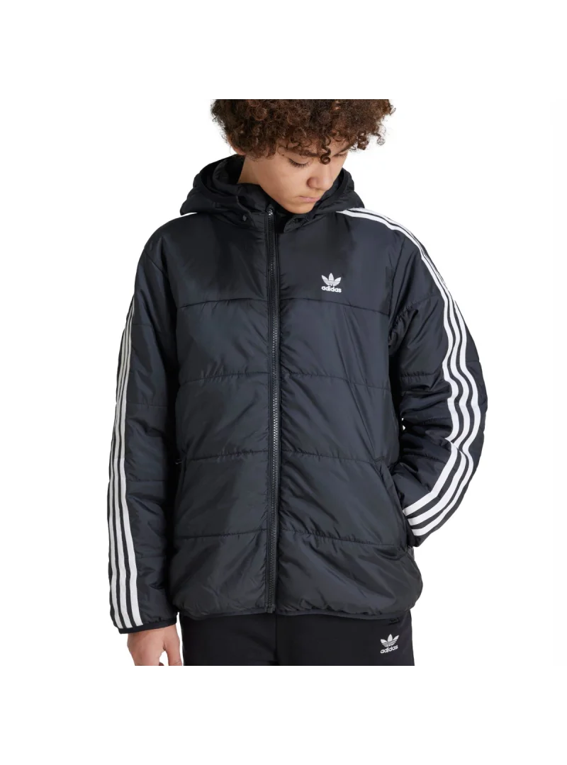 Adidas Junior Kurtka Padded Jacket Ciepła - Czarna