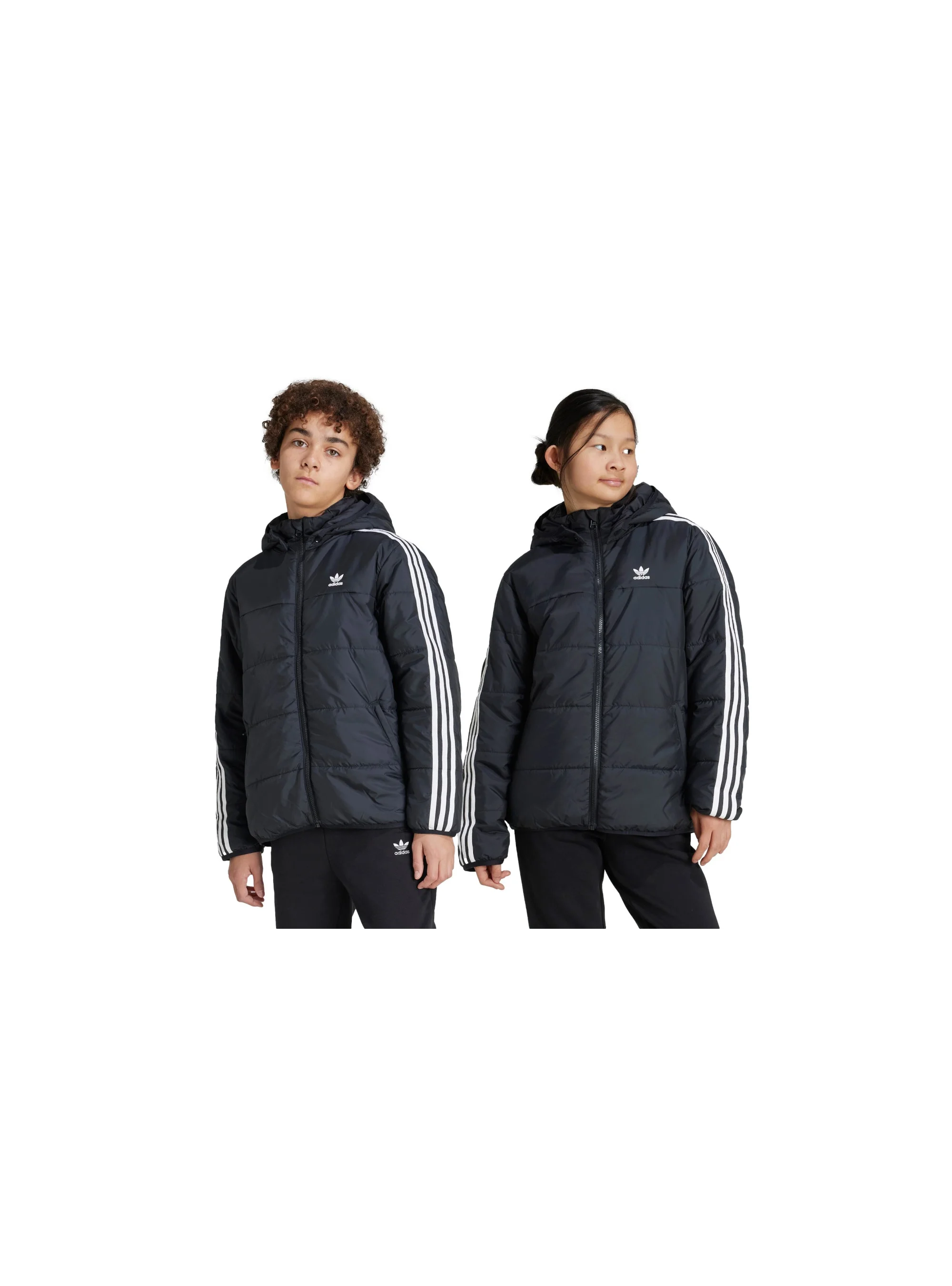 Adidas Junior Kurtka Padded Jacket Ciepła - Czarna
