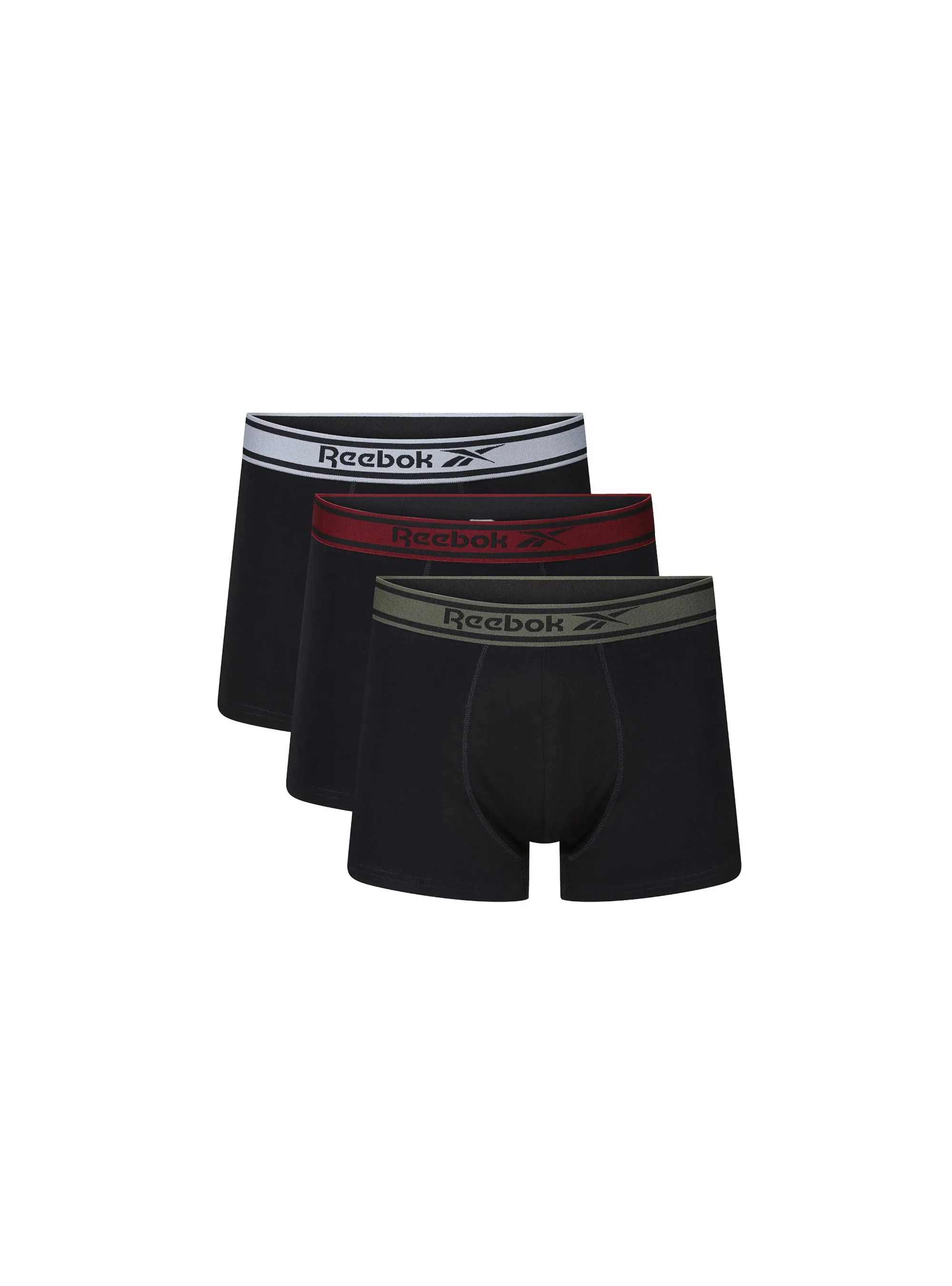 Reebok Męskie Bokserki Trunks Chesley Komfortowe - Czarne