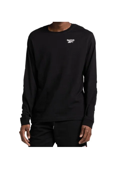 Reebok Męski T-shirt Identity Small Logo Ls Tee Czarny | Oficjalny sklep | Monotox