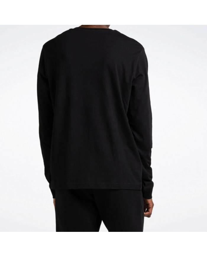 Reebok Męski T-shirt Identity Small Logo Ls Tee Czarny | Oficjalny sklep | Monotox