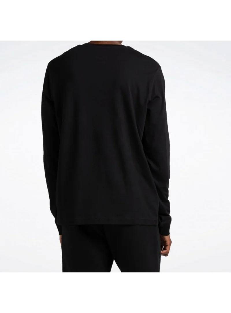 Reebok Męski T-shirt Identity Small Logo Ls Tee Czarny | Oficjalny sklep | Monotox