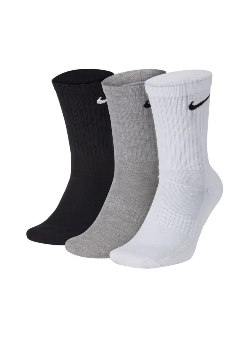 Nike Męskie Skarpety Klasyczne Crush Crew Socks 3P - Szare