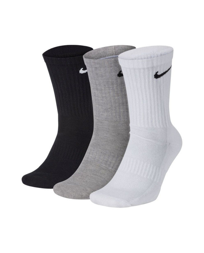 Nike Męskie Skarpety Klasyczne Crush Crew Socks 3P - Szare