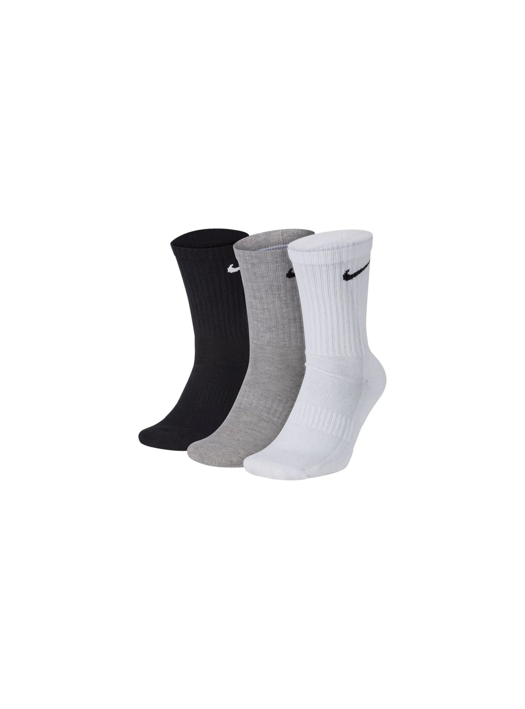 Nike Męskie Skarpety Klasyczne Crush Crew Socks 3P - Szare