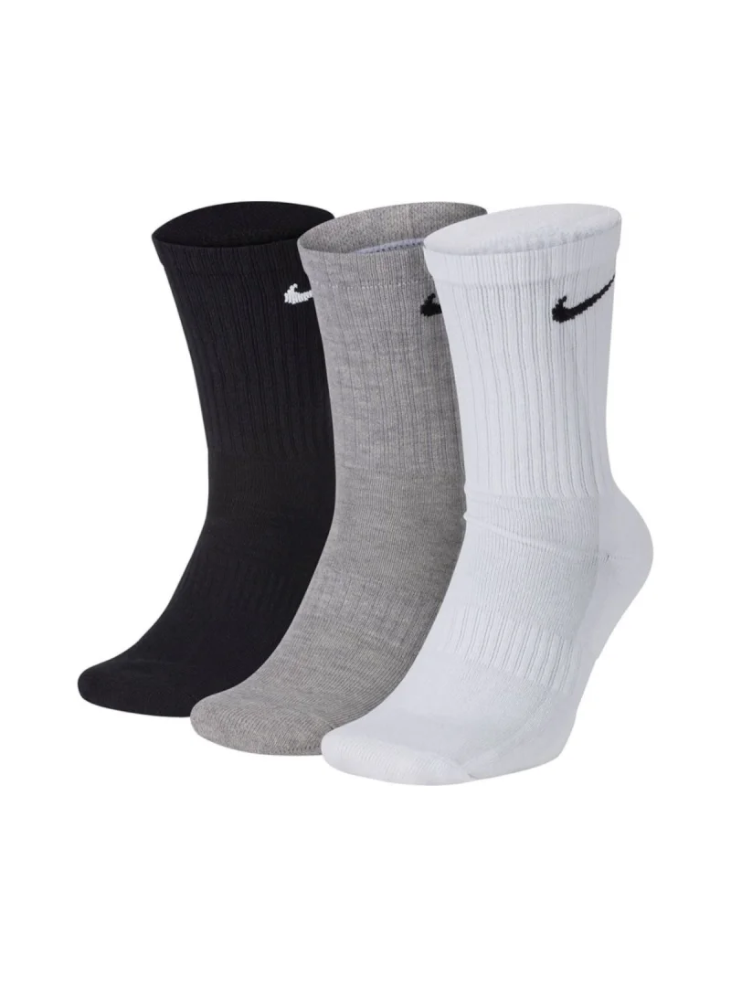 Nike Męskie Skarpety Klasyczne Crush Crew Socks 3P - Szare