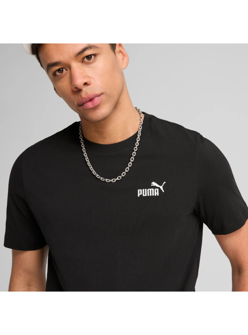 Puma Męski T-shirt Ess Small No. 1 Logo Tee 68253401 Czarny | Sklep Monotox
