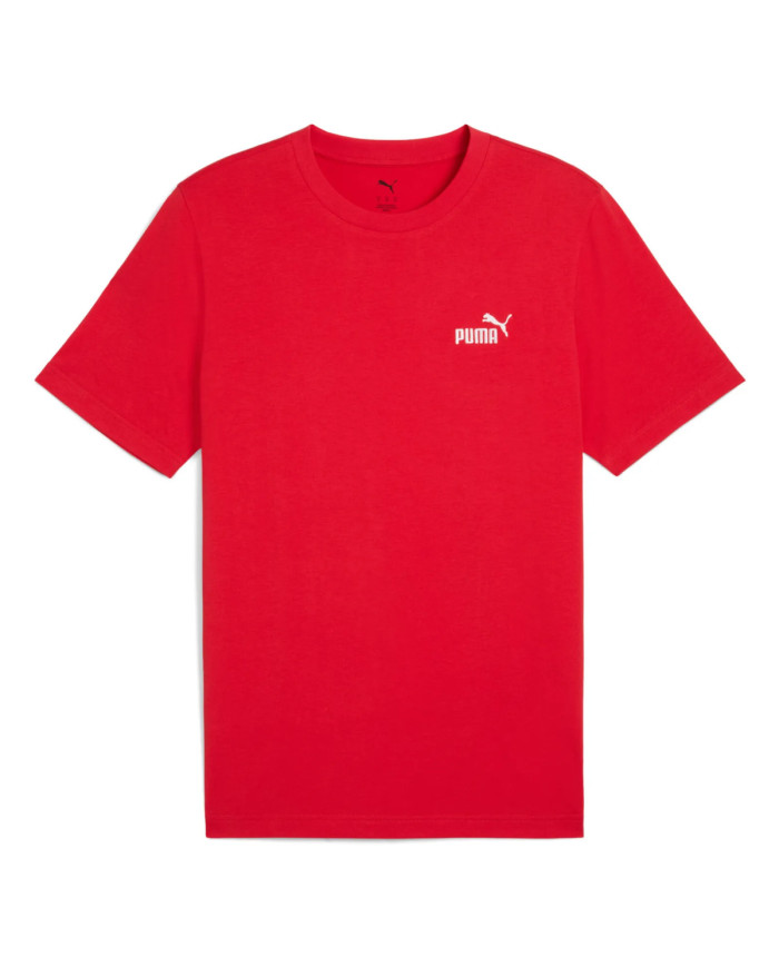 Puma T-shirt Ess Logo Męski Czerwony – Kup Online
