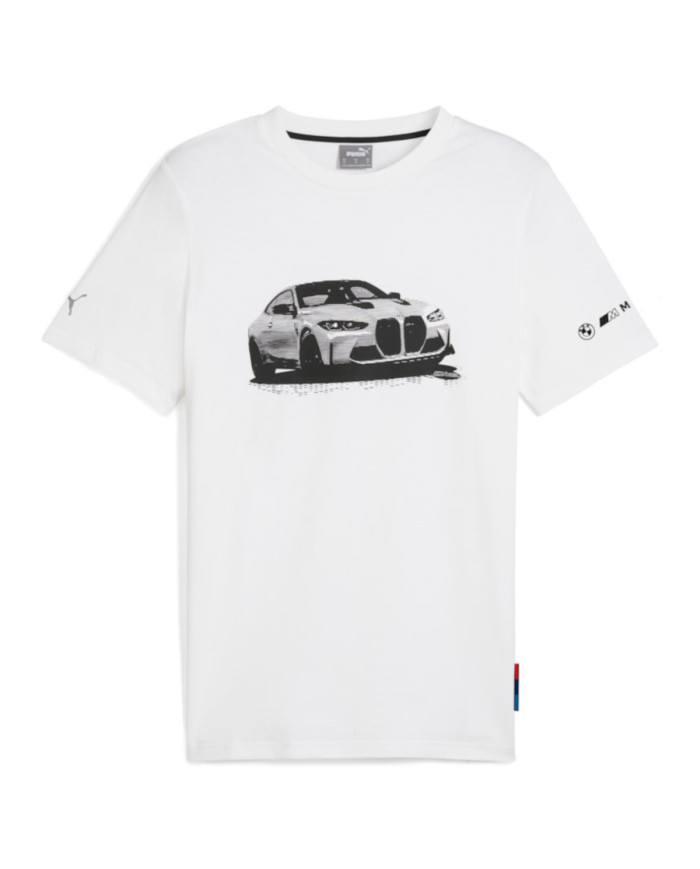 Puma BMW MMS Ess Graphic Tee Biały Męski – Kup Online
