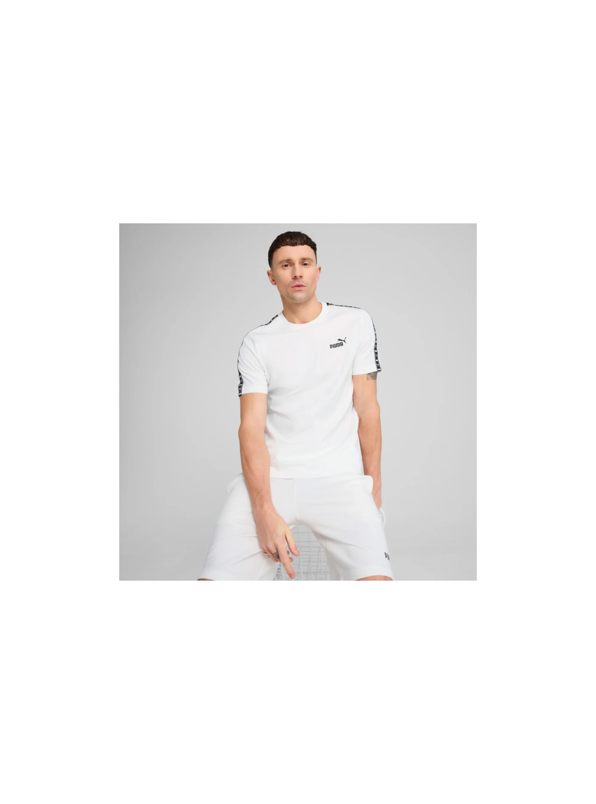 Puma ESS TAPE Tee PUMA White 68467402