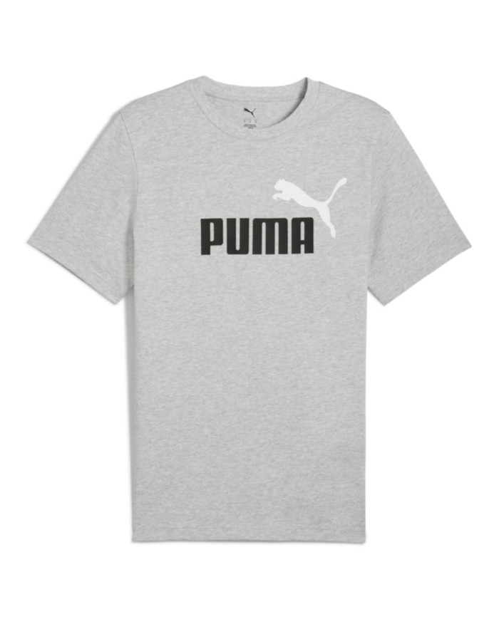 Puma Ess Logo Tee Szary Męski – Kup Online