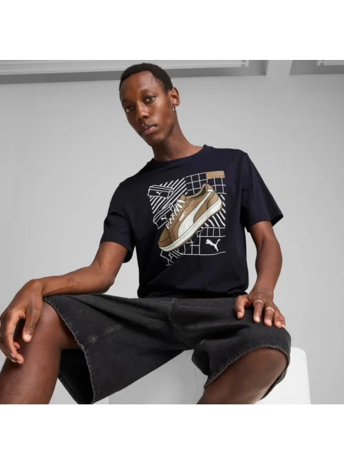 Puma GRAPHICS Sneaker Tee New Navy 68483016