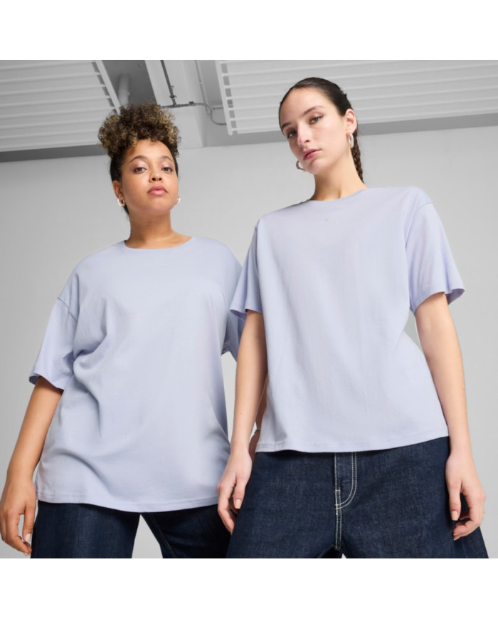 Puma T-shirt Damski Ess Relaxed Niebieski – Kup Online