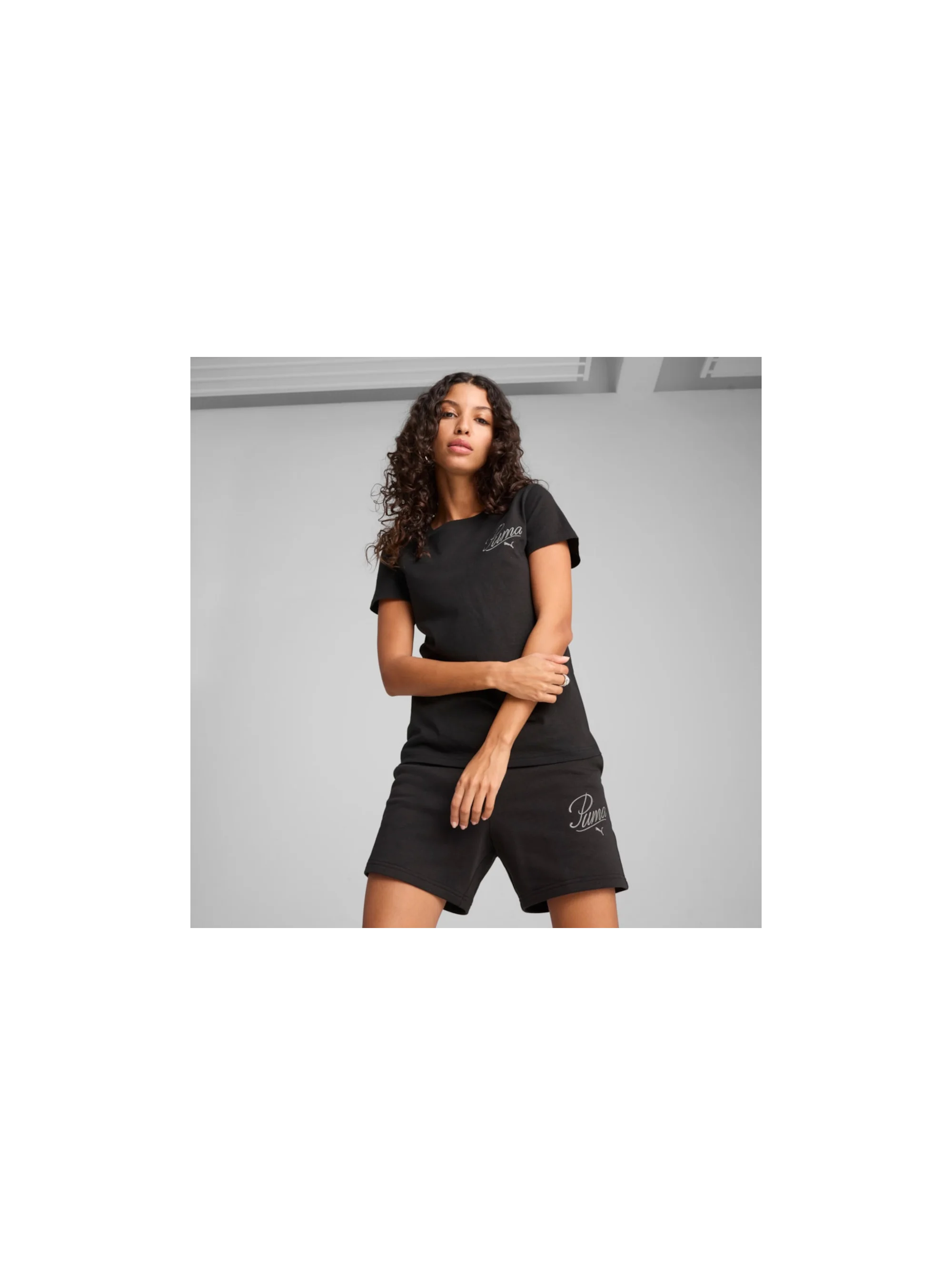 Puma ESS SCRIPT Tee PUMA Black 68498201
