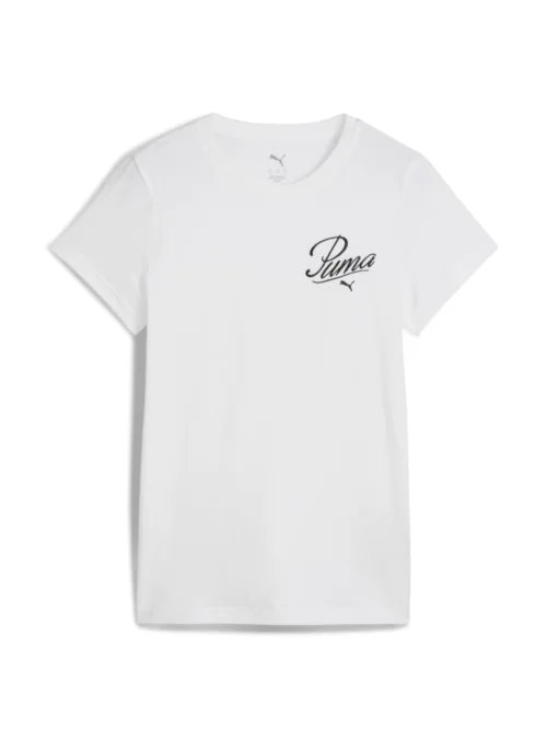 Puma ESS SCRIPT Tee PUMA White 68498202