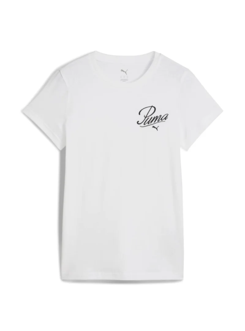 Puma ESS SCRIPT Tee PUMA White 68498202