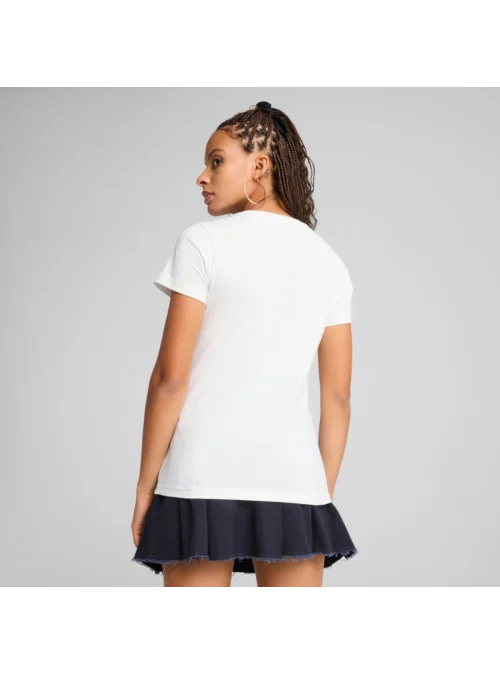 Puma ESS SCRIPT Tee PUMA White 68498202