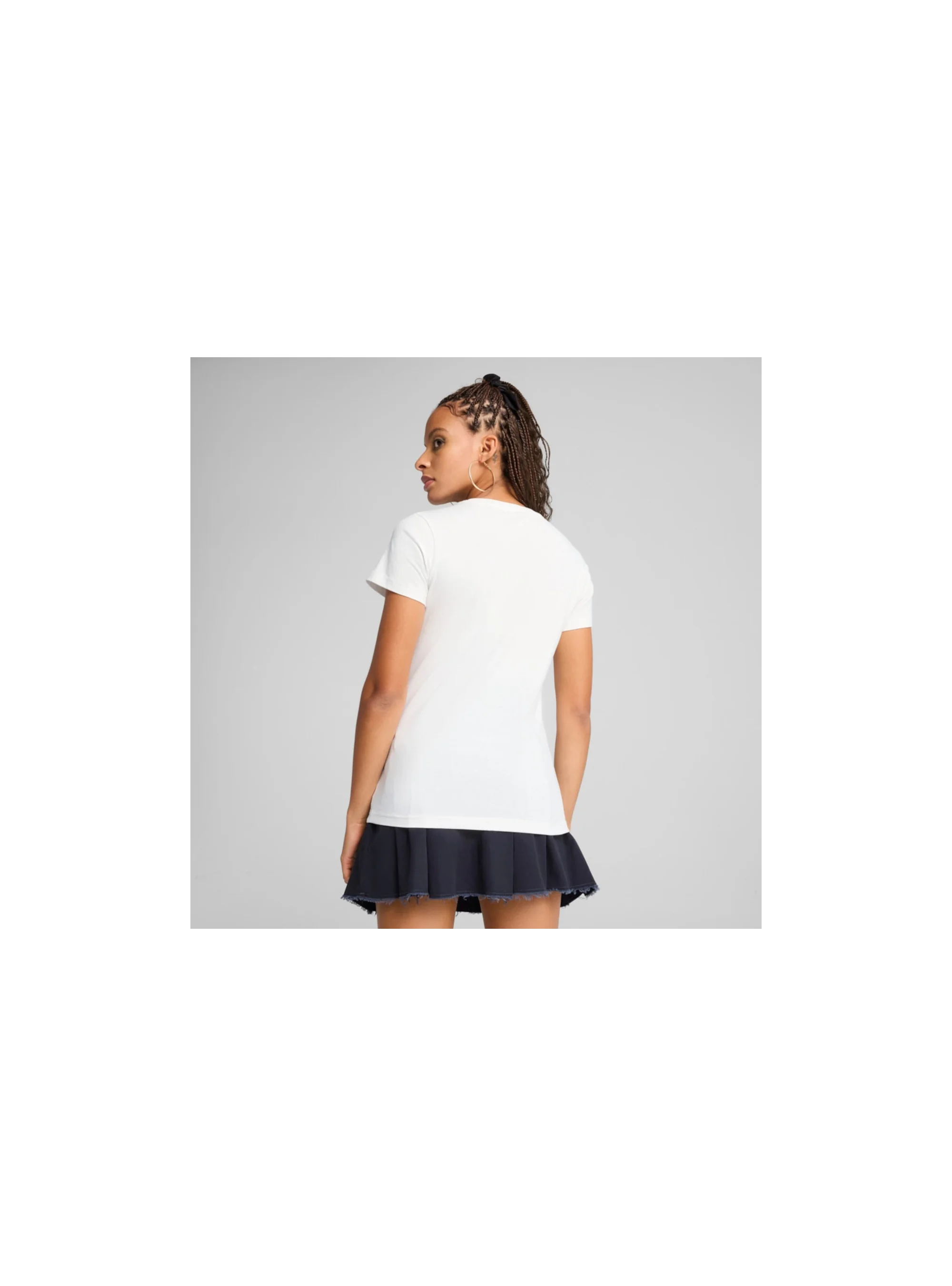 Puma ESS SCRIPT Tee PUMA White 68498202