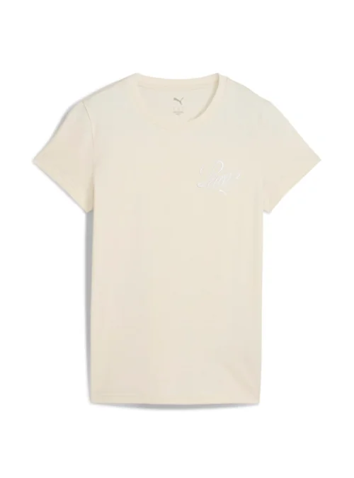 Puma ESS SCRIPT Tee Alpine Snow 68498287