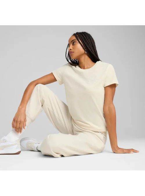 Puma ESS SCRIPT Tee Alpine Snow 68498287
