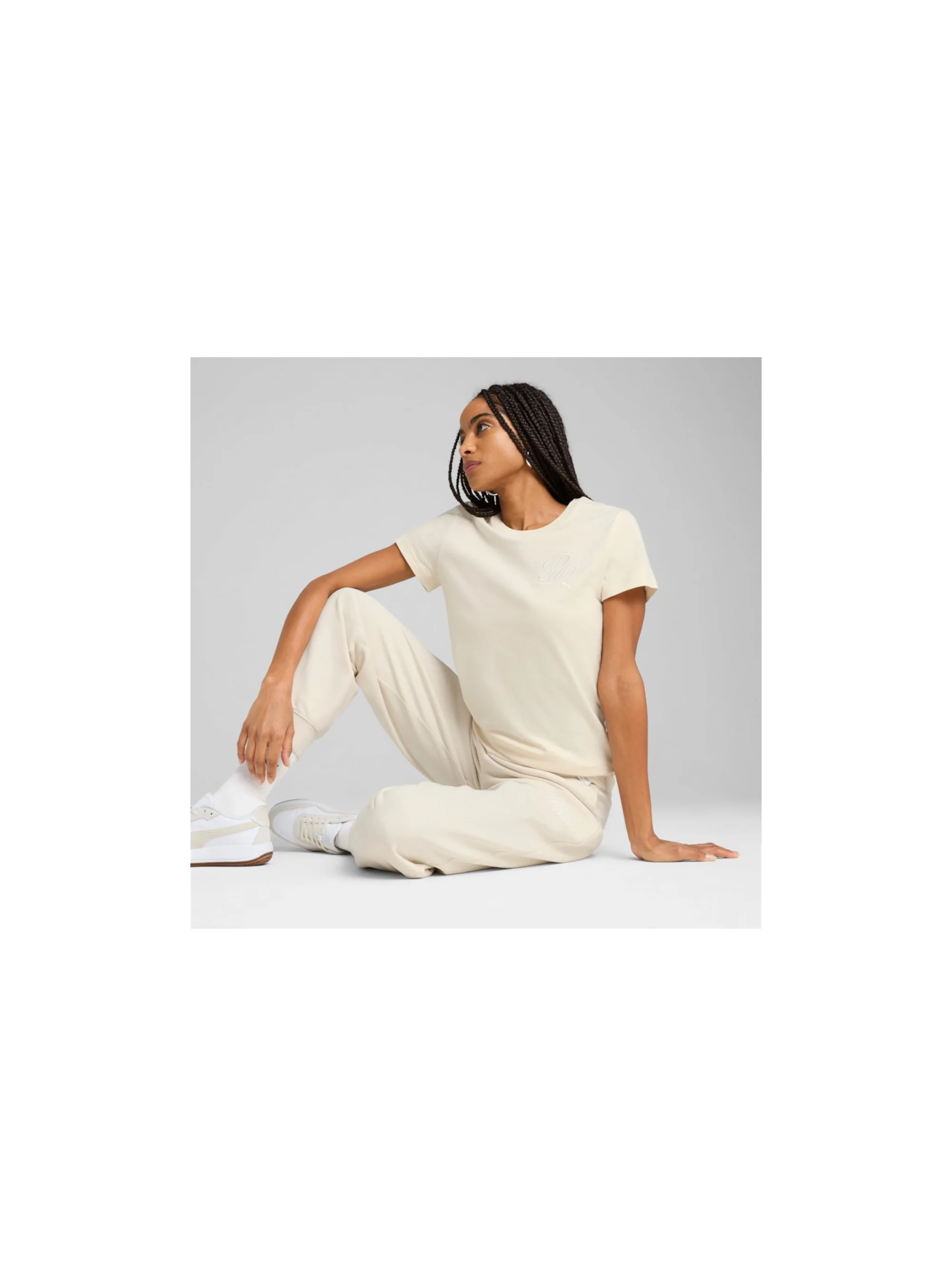 Puma ESS SCRIPT Tee Alpine Snow 68498287
