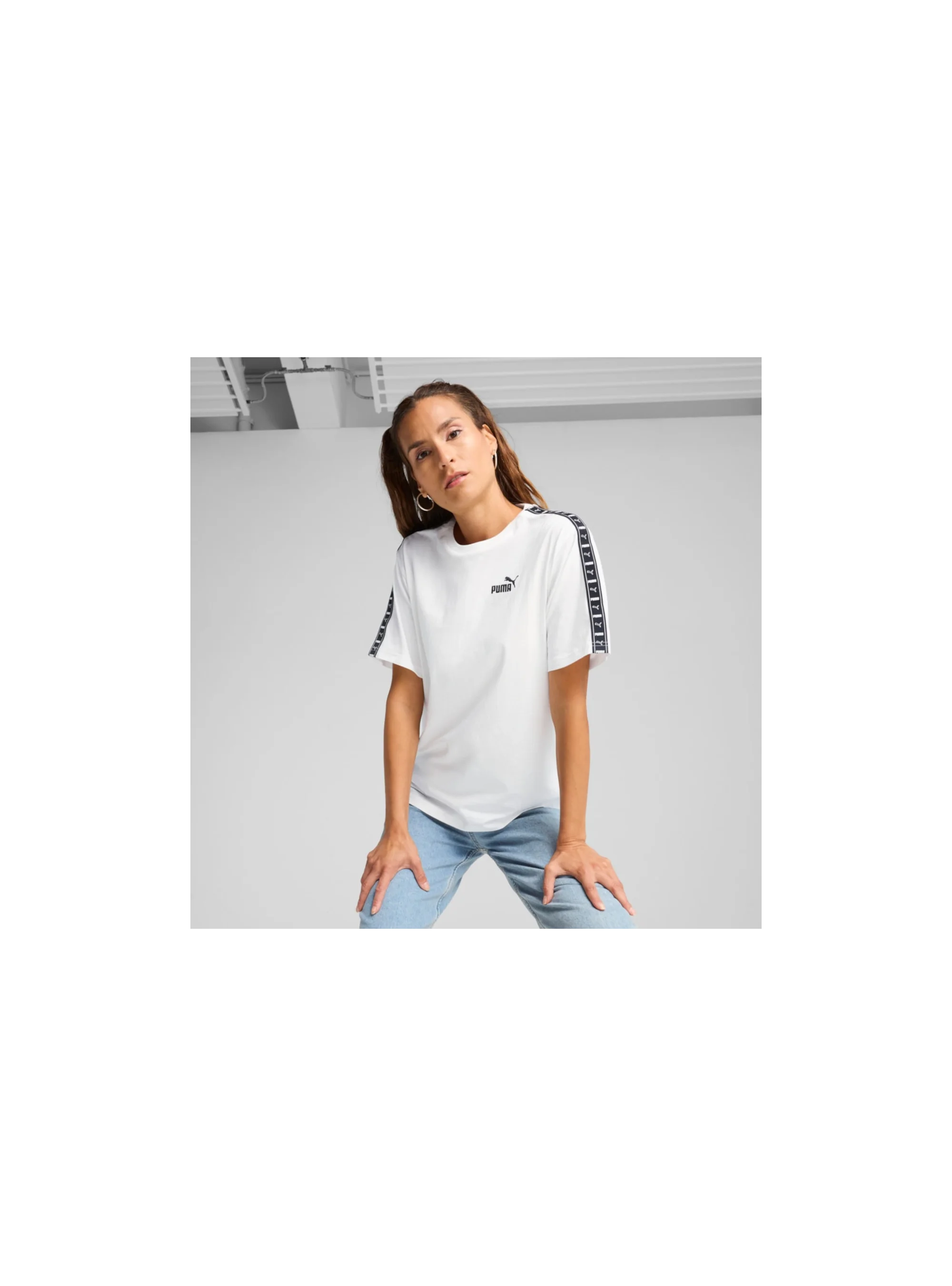 Puma ESS TAPE Relaxed Tee PUMA Whit 68500902