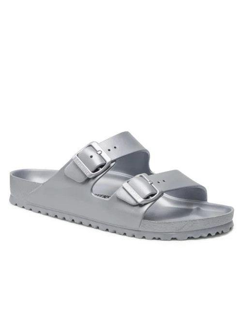 Birkenstock Męskie Klapki Arizona EVA - Srebrne