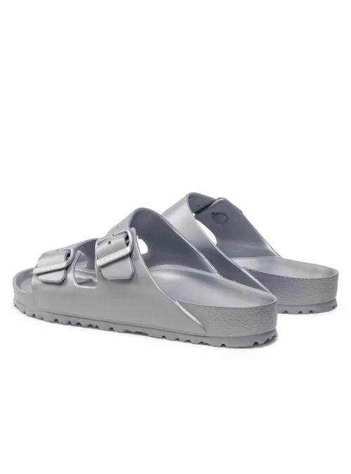 Birkenstock Męskie Klapki Arizona EVA - Srebrne