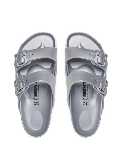 Birkenstock Męskie Klapki Arizona EVA - Srebrne