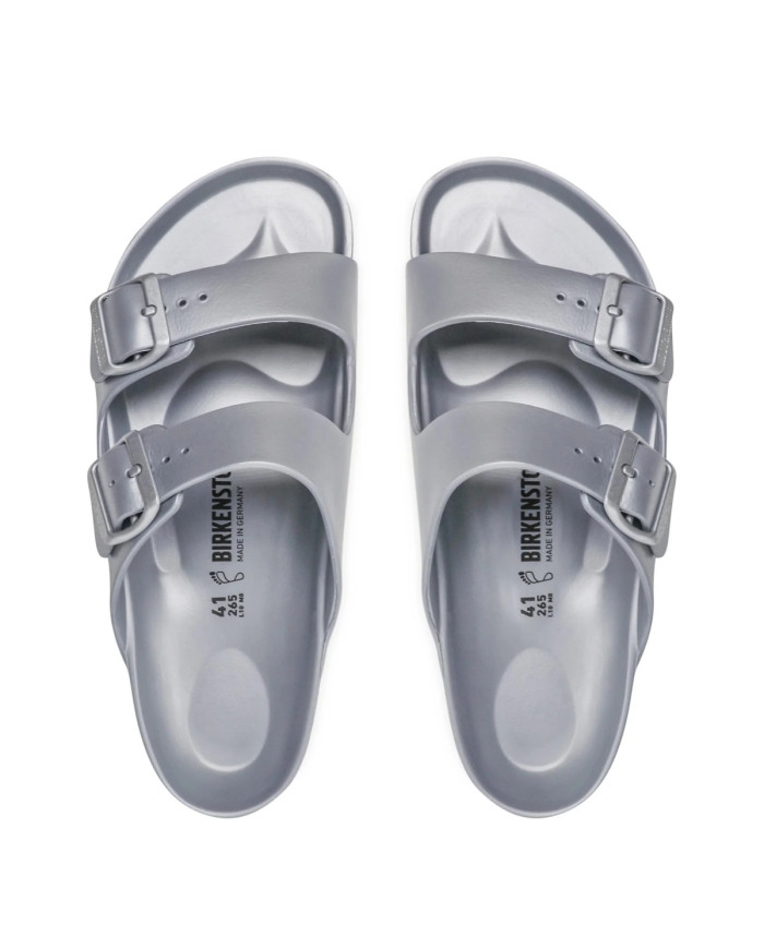 Birkenstock Męskie Klapki Arizona EVA - Srebrne