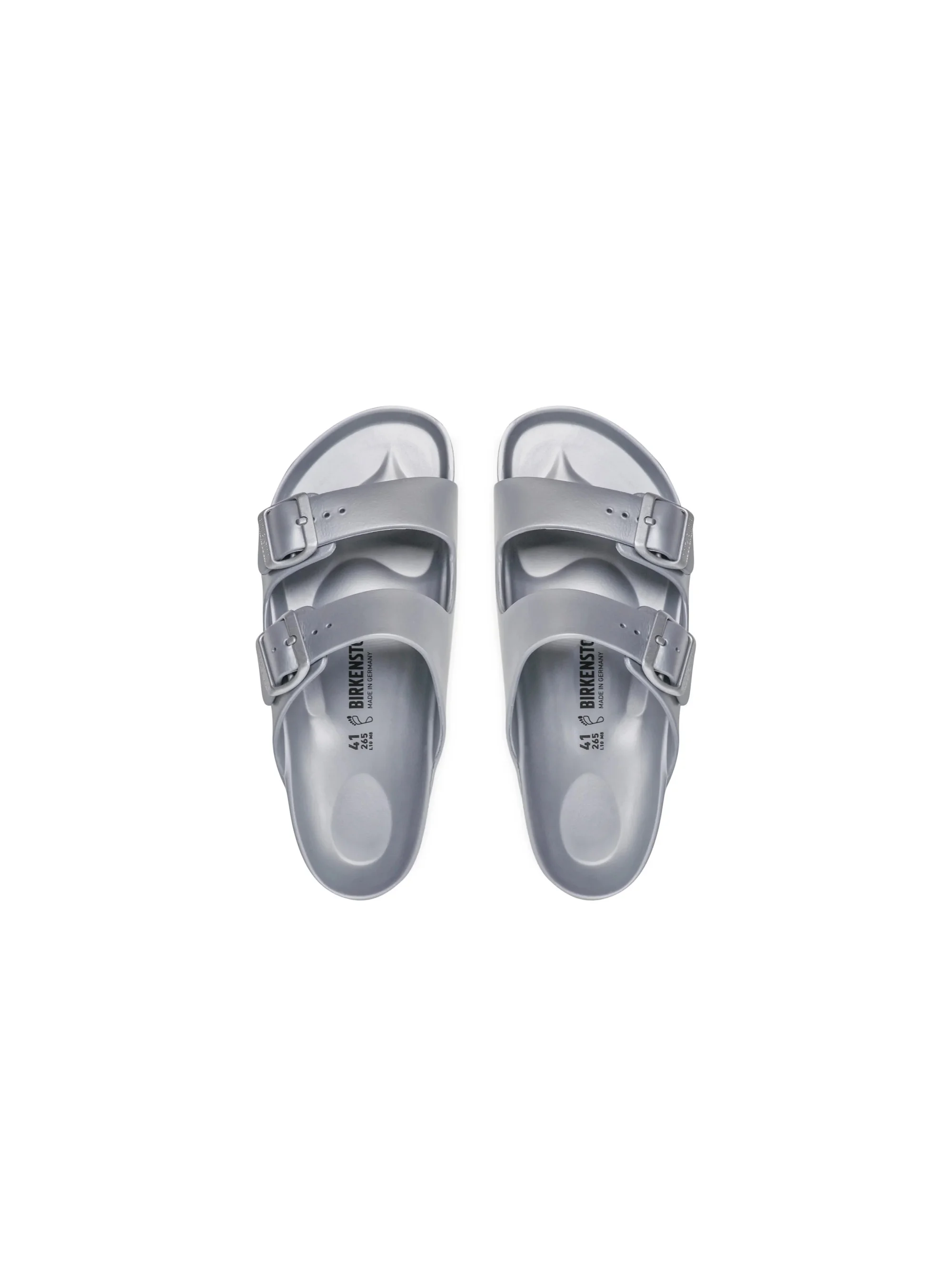 Birkenstock Męskie Klapki Arizona EVA - Srebrne