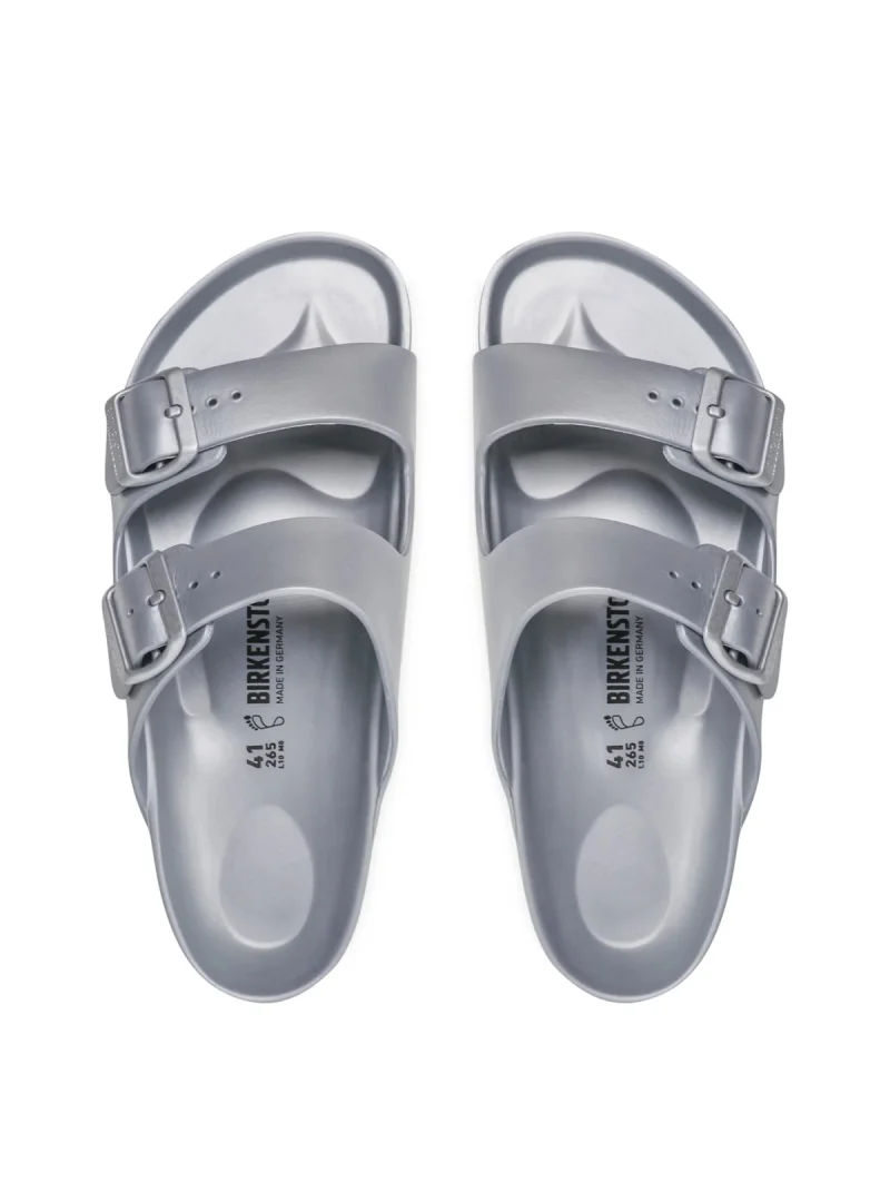 Birkenstock Męskie Klapki Arizona EVA - Srebrne