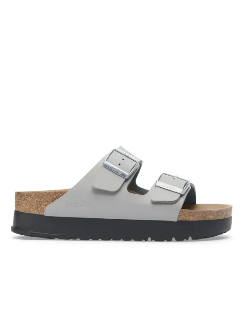 Birkenstock Damskie Klapki Arizona Flex Platform Wygodne - Szare