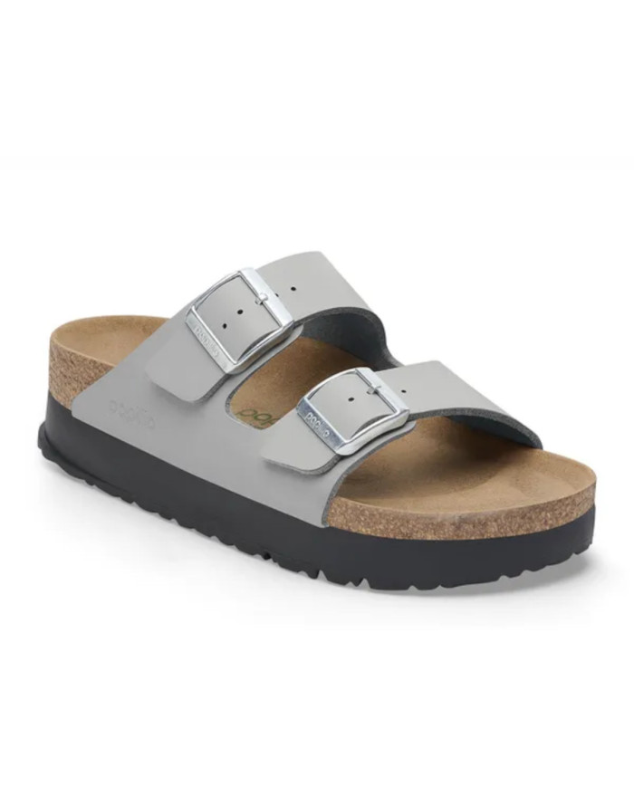 Birkenstock Damskie Klapki Arizona Flex Platform Wygodne - Szare