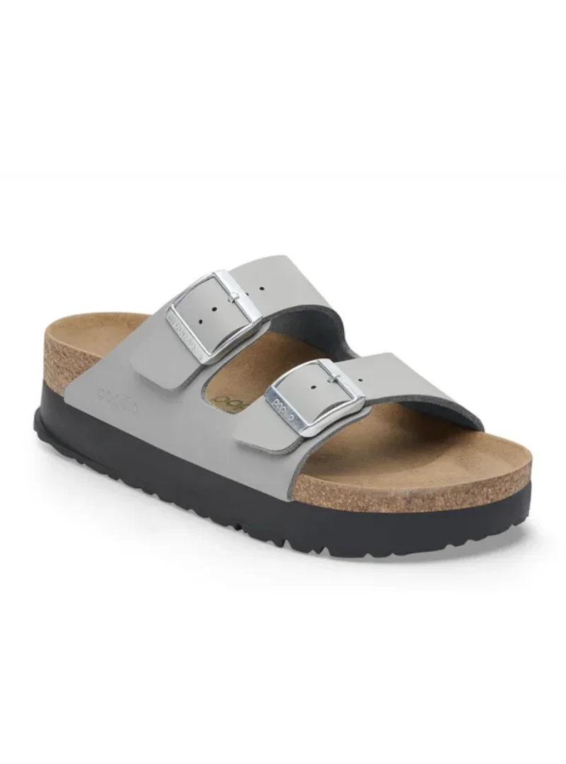 Birkenstock Damskie Klapki Arizona Flex Platform Wygodne - Szare