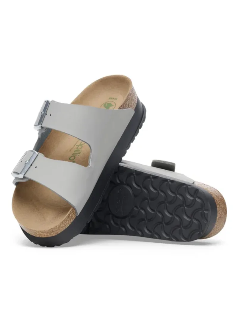Birkenstock Damskie Klapki Arizona Flex Platform Wygodne - Szare