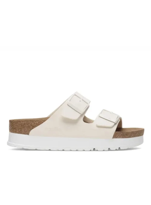 Birkenstock Damskie Klapki Arizona Platform - Beżowe